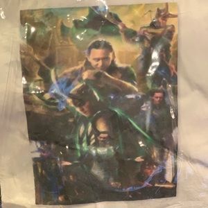 NWT SLOVE Marvel Loki Flannel Blanket 50 x 40 inch